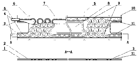 A double-layer pulsating heat-conducting plate belt and its process