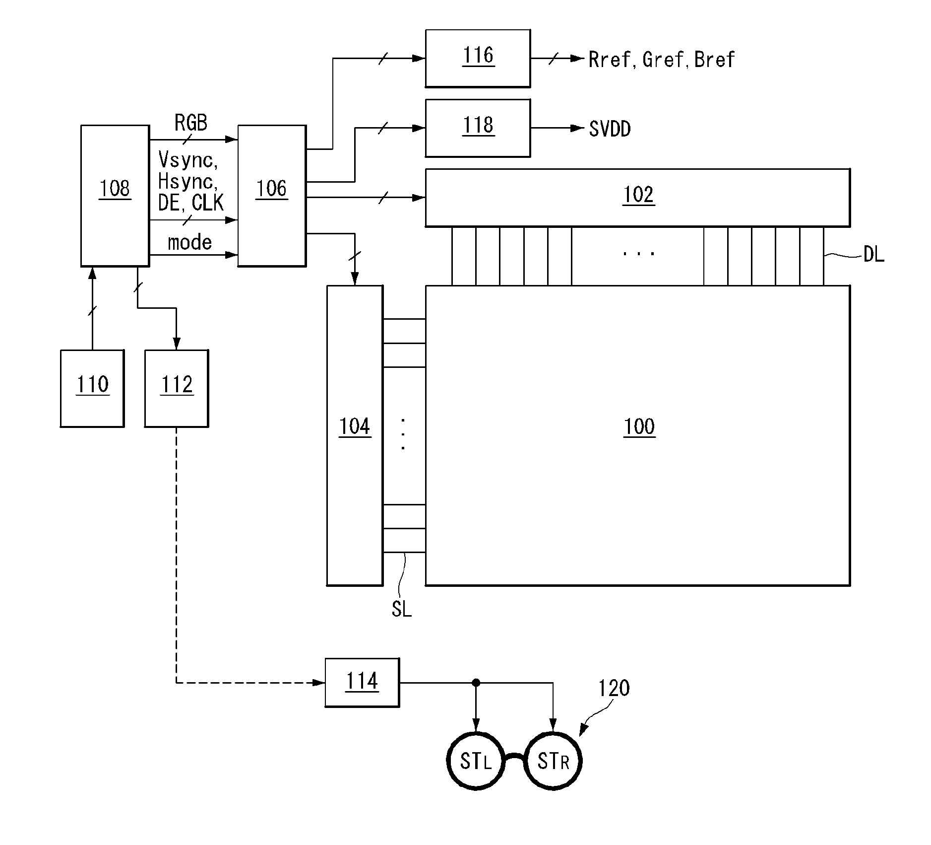 Stereoscopic Image Display and Power Control Method Thereof