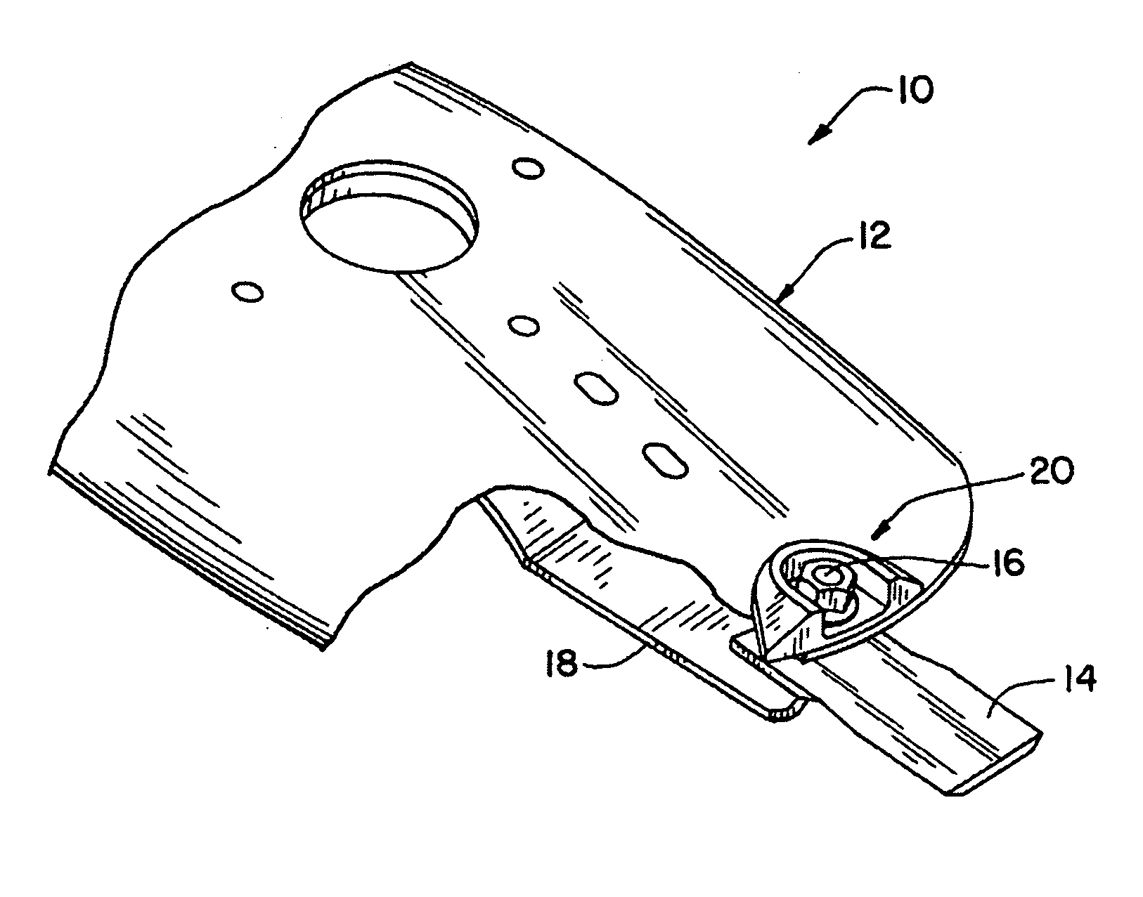 Knife holder  for a rotary disk cutterbar