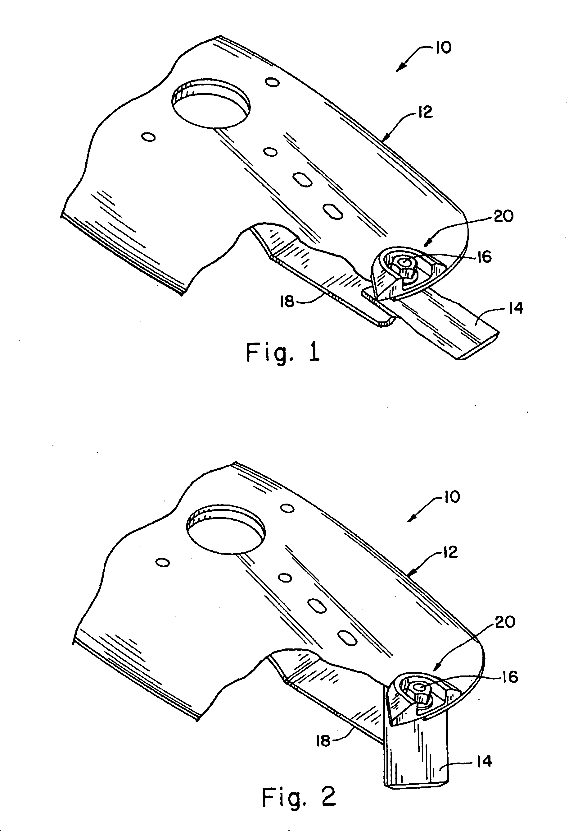 Knife holder  for a rotary disk cutterbar