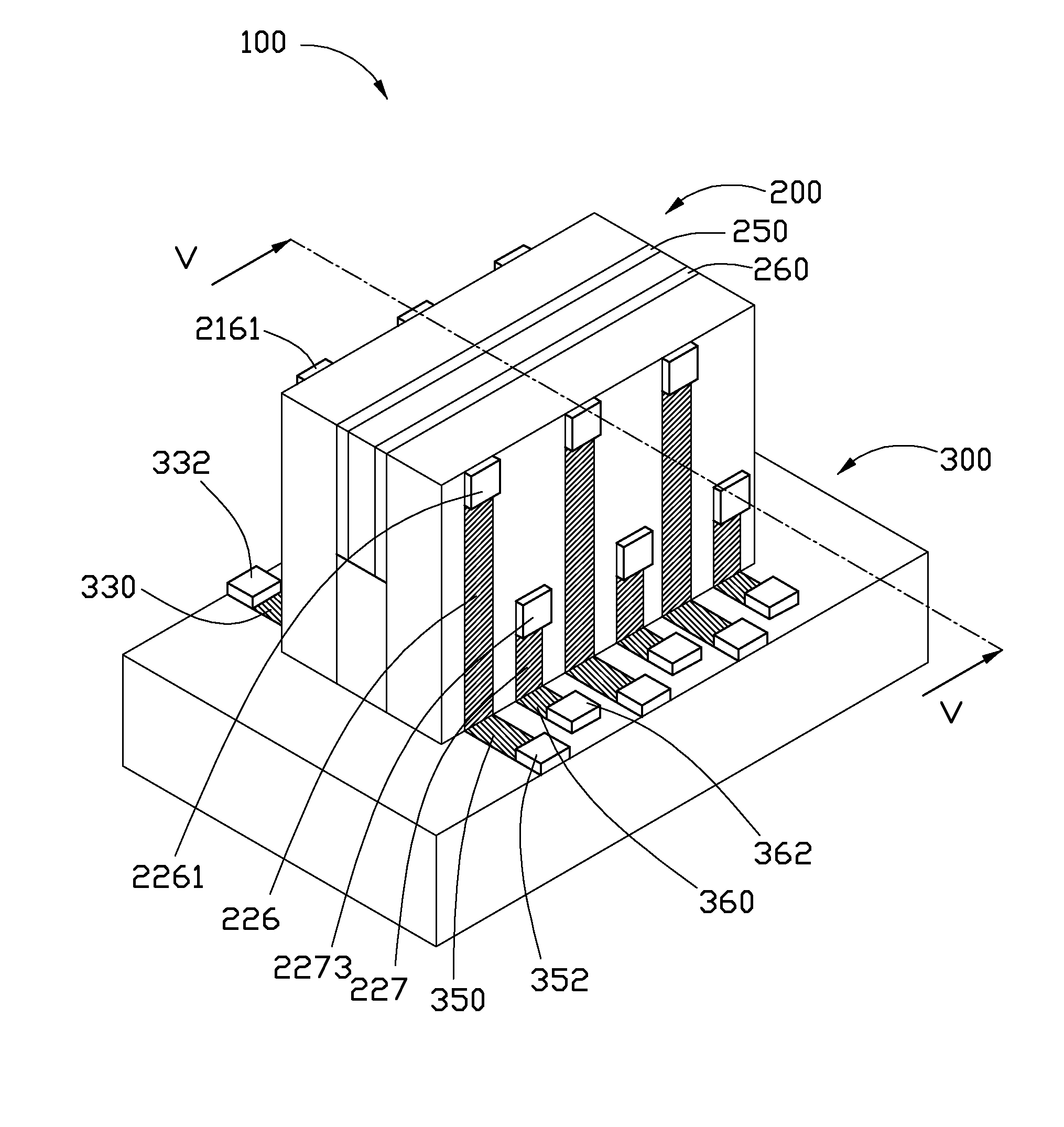 Micro electromechanical system connector and method for manufacturing same