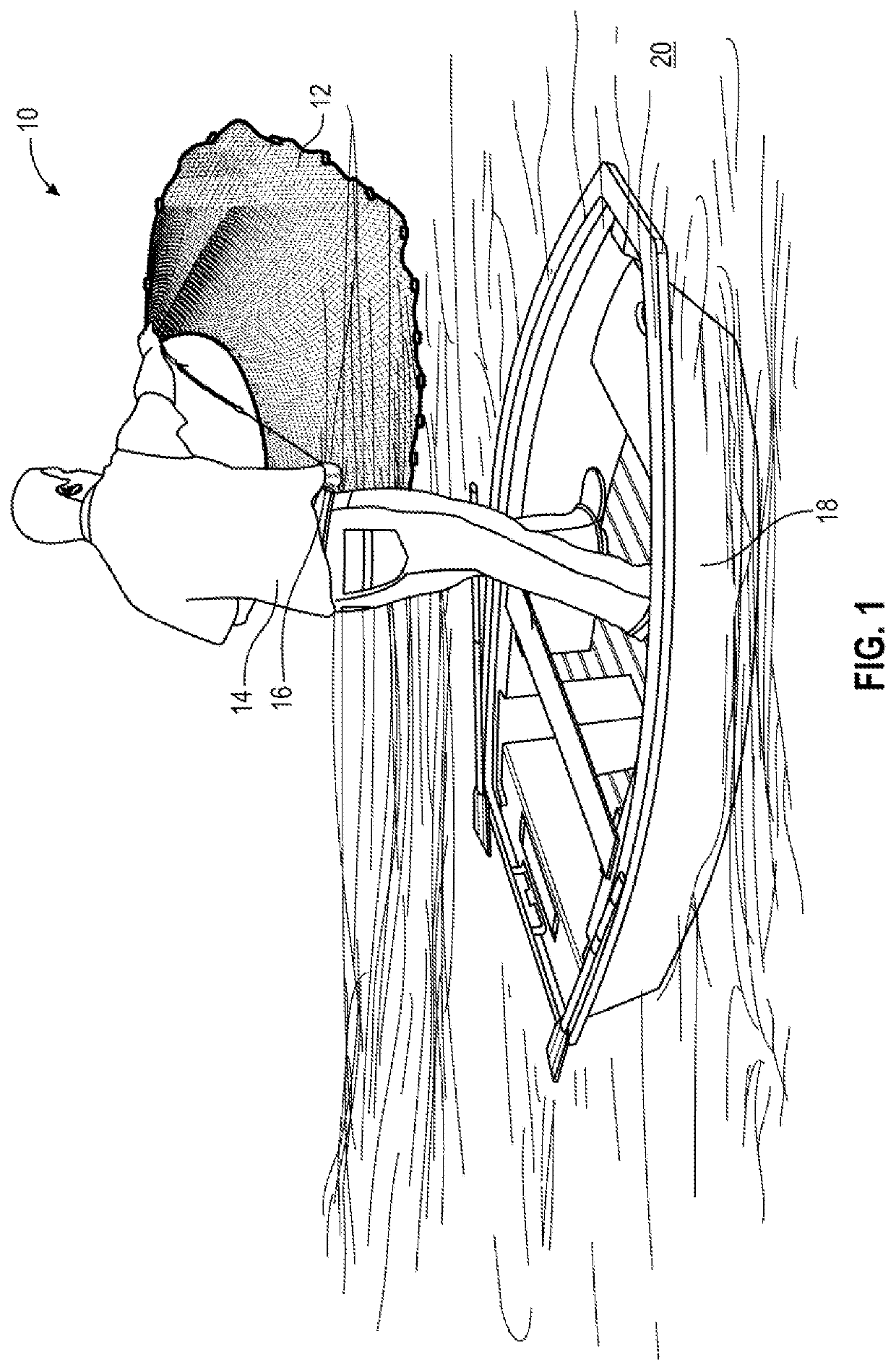 Bait net casting device for catching sea species