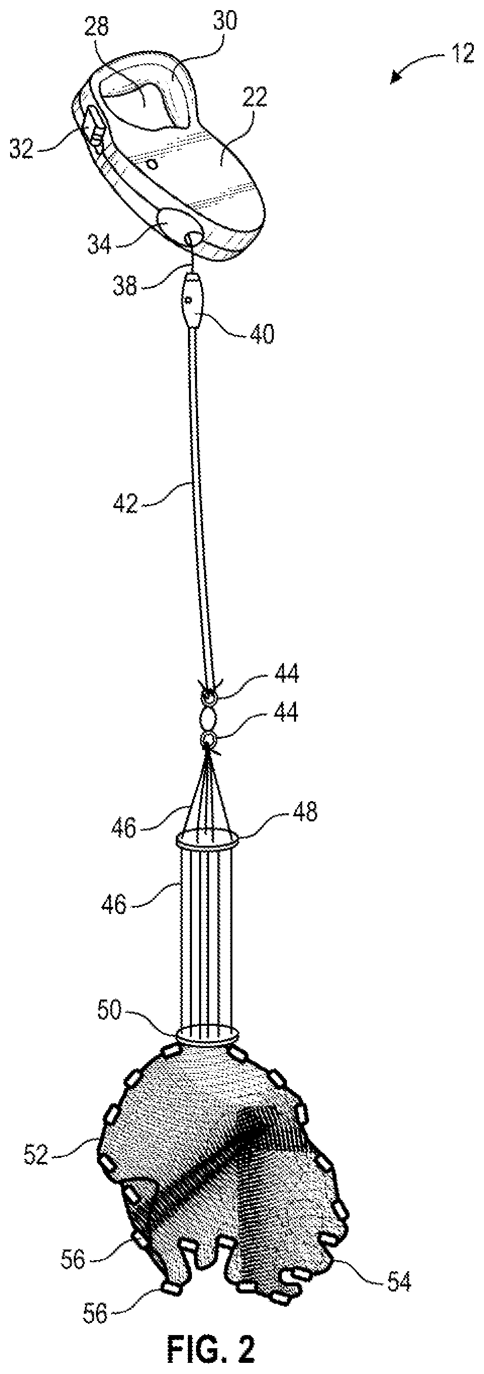 Bait net casting device for catching sea species