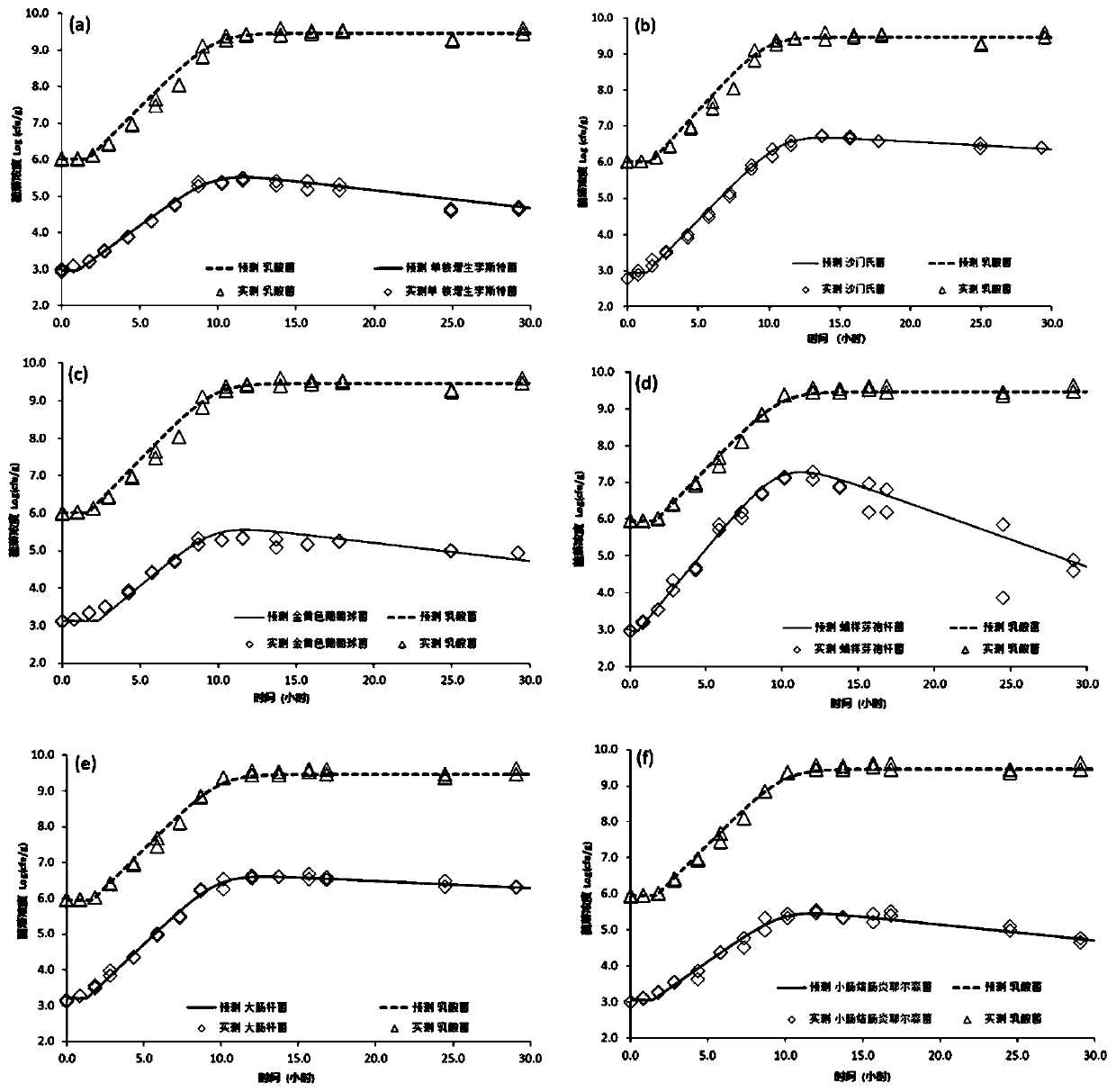 Establishment and application method of prediction model for evaluating safety of lactobacillus fermented food