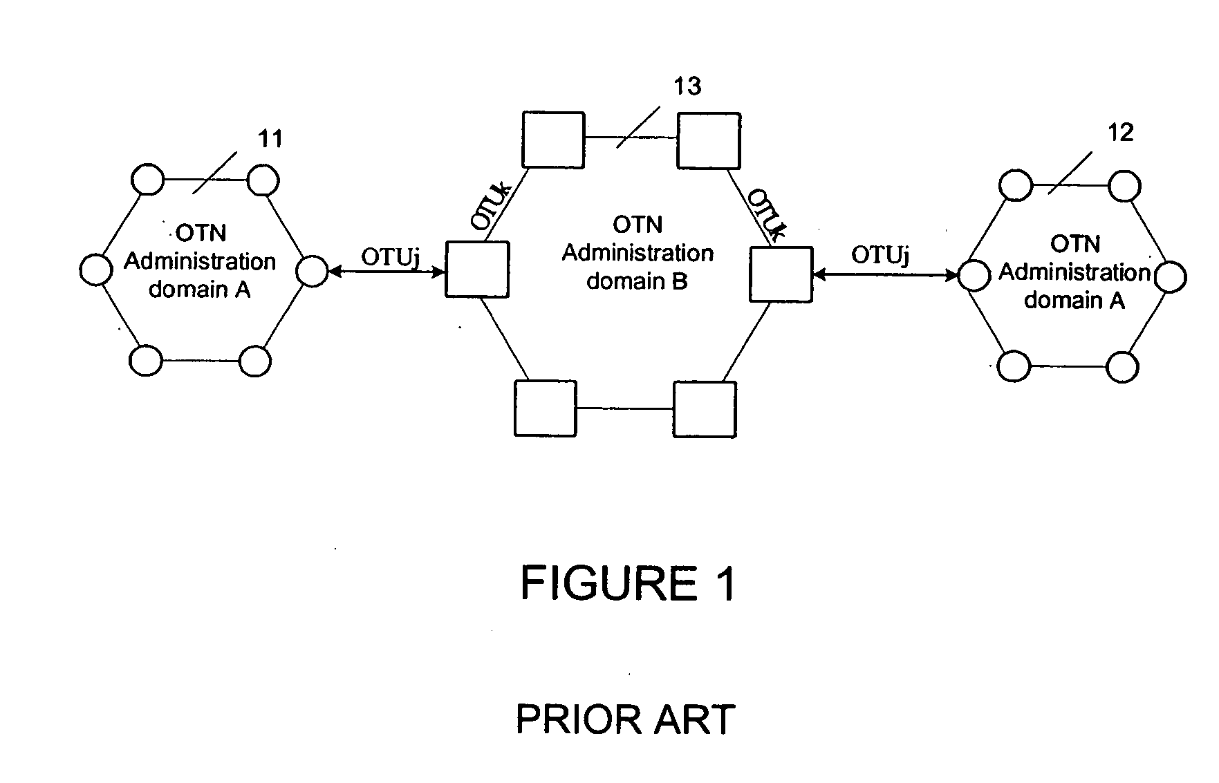 Method and system for transparent transport of optical channel transmission unit signals via an optical transport network