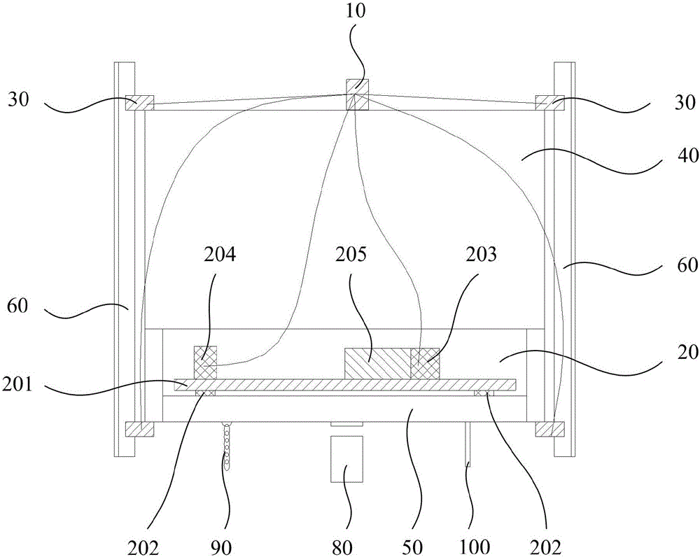 Lift self-balancing device, lift and lift self-balancing adjustment method