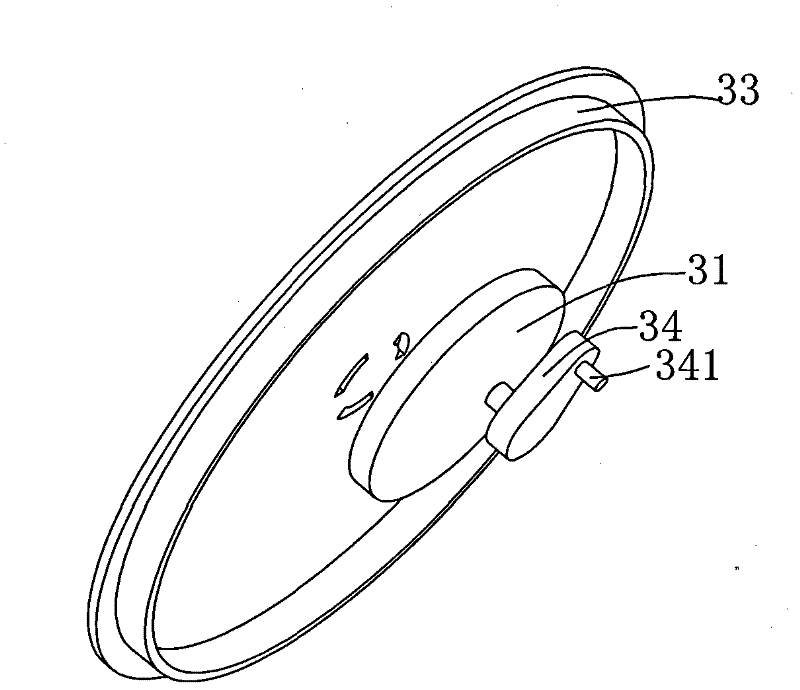 Left and right rotating adjusting mechanism for fan