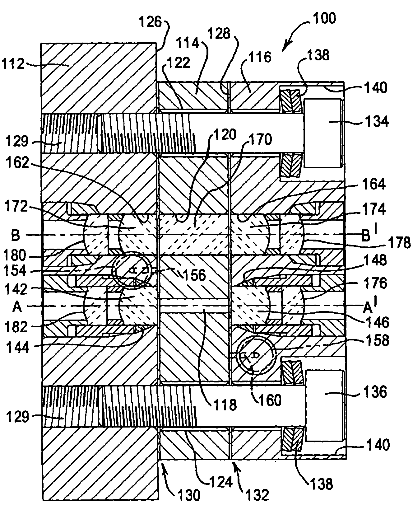 Flow through cell for optical spectroscopy