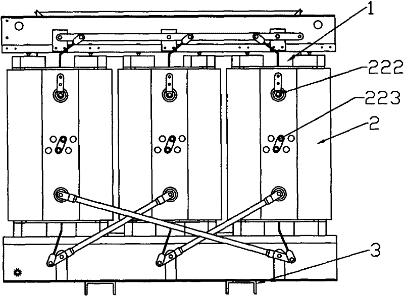 Wire and foil mixedly winding coil grounding transformer