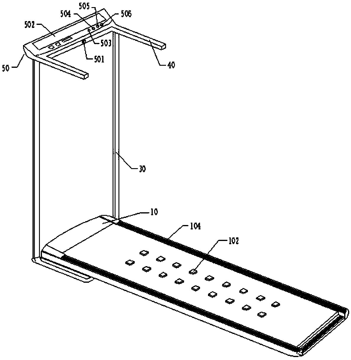 Novel efficient protecting device of running machine