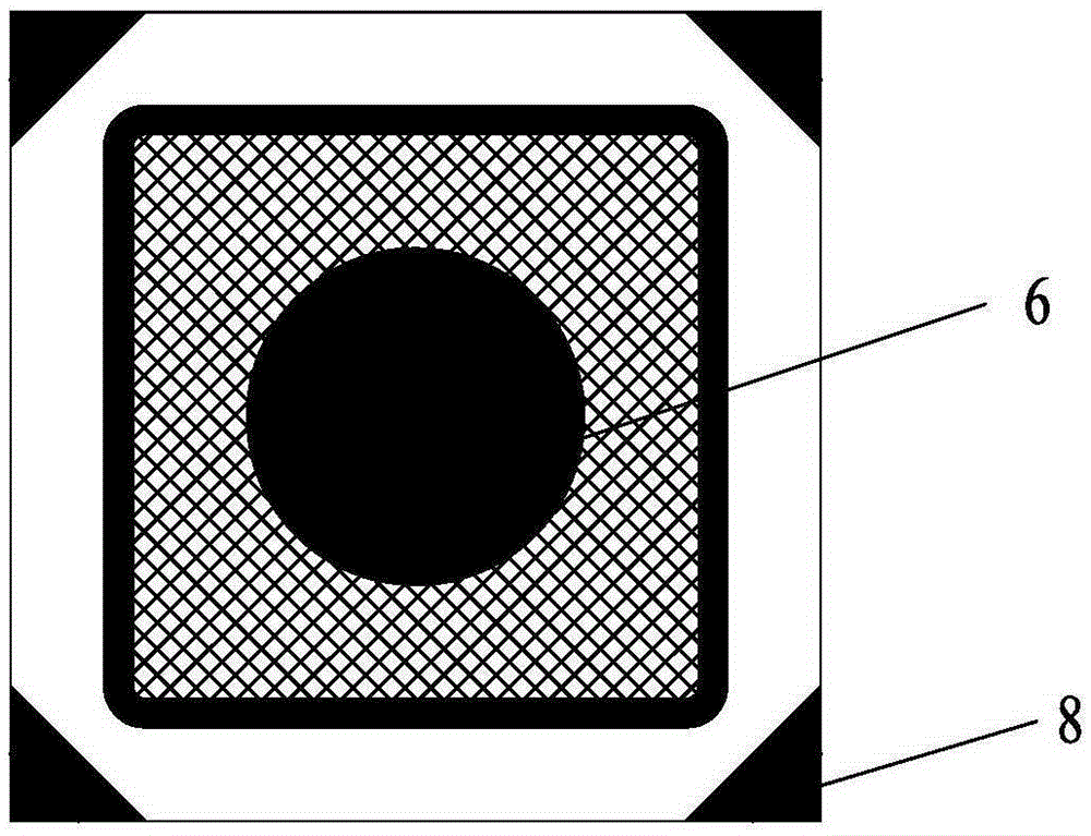 Sapphire-substrate single-electrode LED chip structure and preparation method thereof