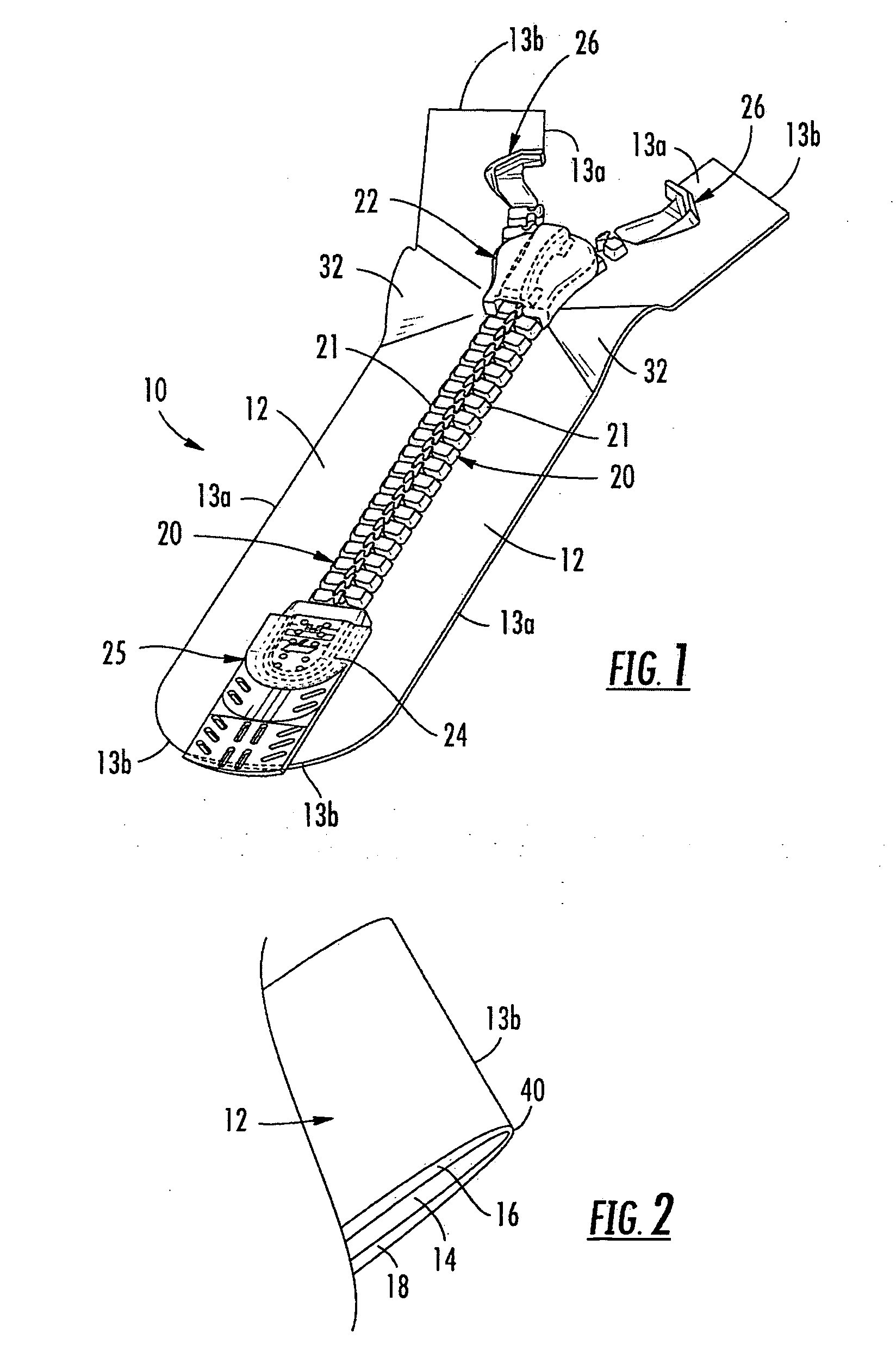 Fluidtight Slide Fastener