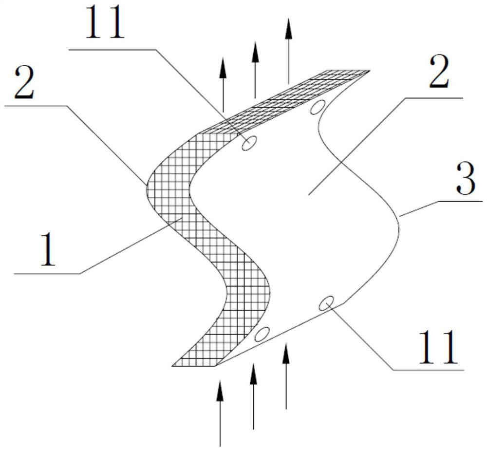 Water collector blade based on separation membrane, water collector and cooling tower