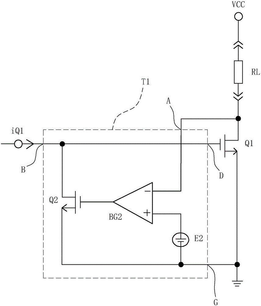 Switch transistor voltage drop holding circuit and application of switch transistor voltage drop holding circuit in lithium battery protection circuit