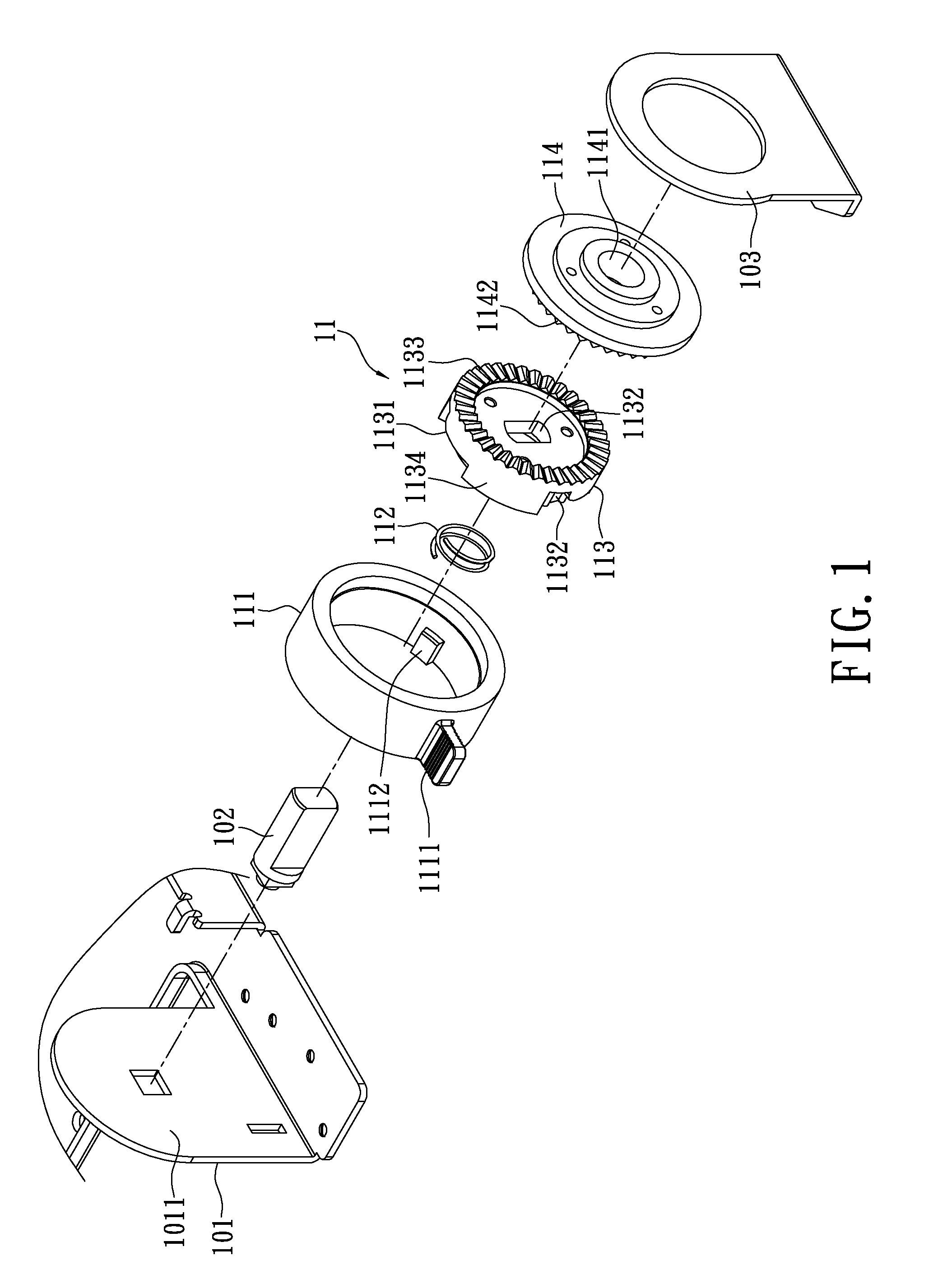 Angle adjustable device and electronic display unit using the same