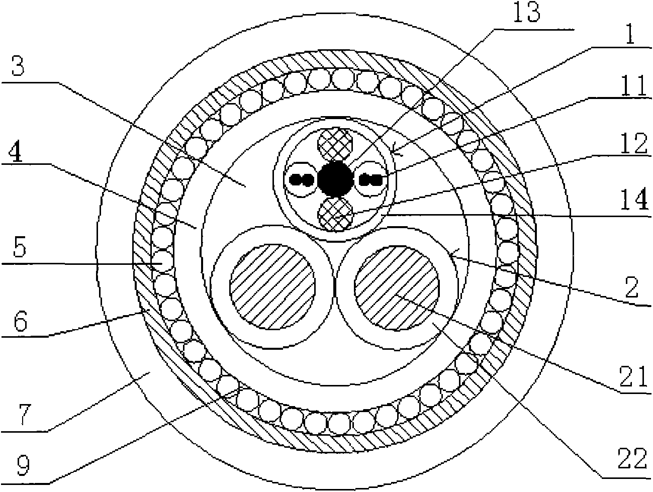 Lightning-protection optical cable