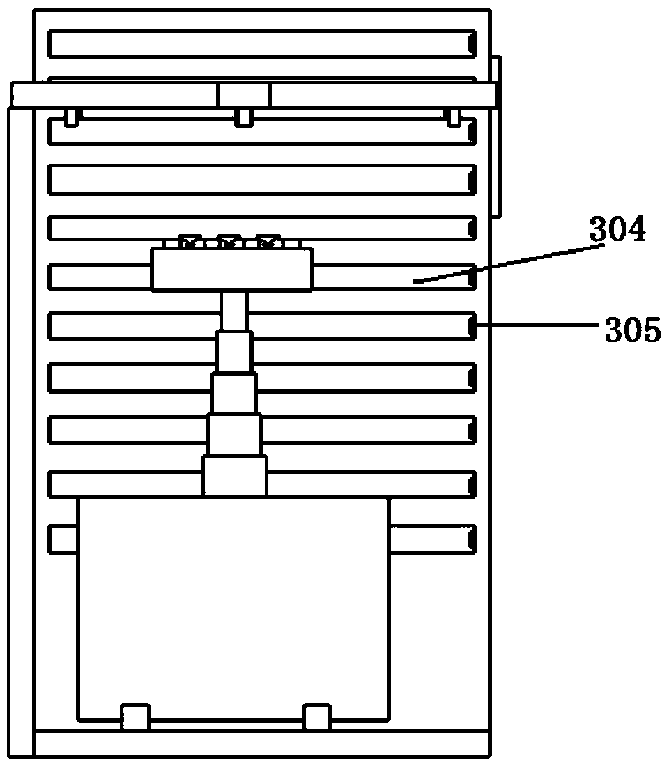 Automatic glass storage device