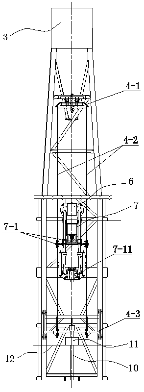 A traveling car hook floating guide and elevator positioning control device for a vehicle-mounted workover rig