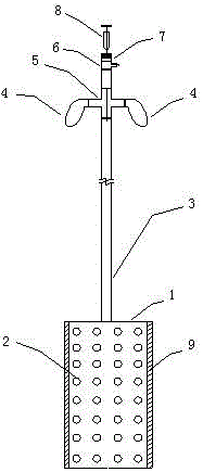 Gas sampling device applicable to soil at different depths in perennially frozen soil zone