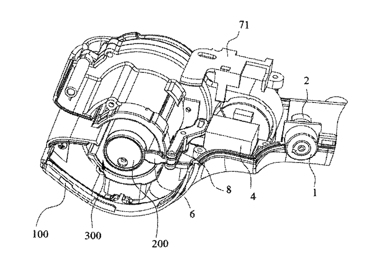 Baffle plate mechanism for a hair curler