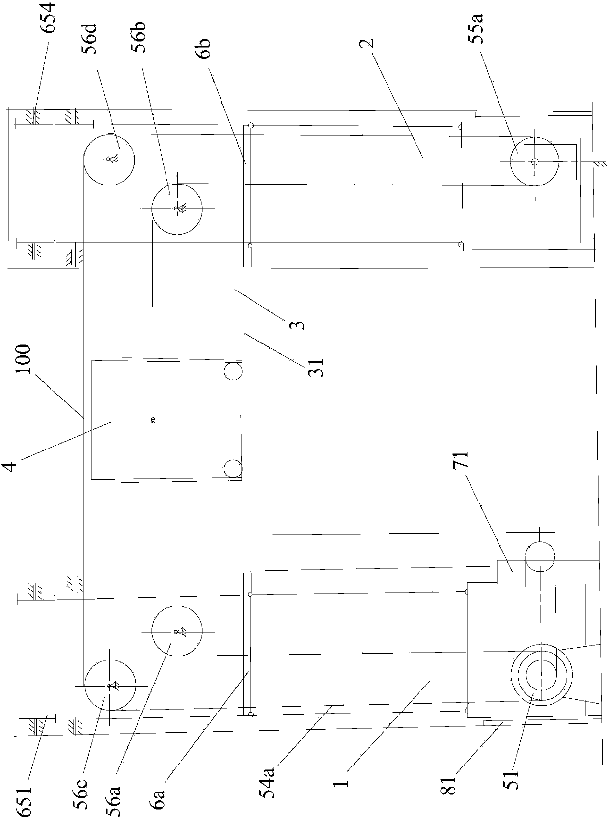 Vertical lift road-crossing elevator