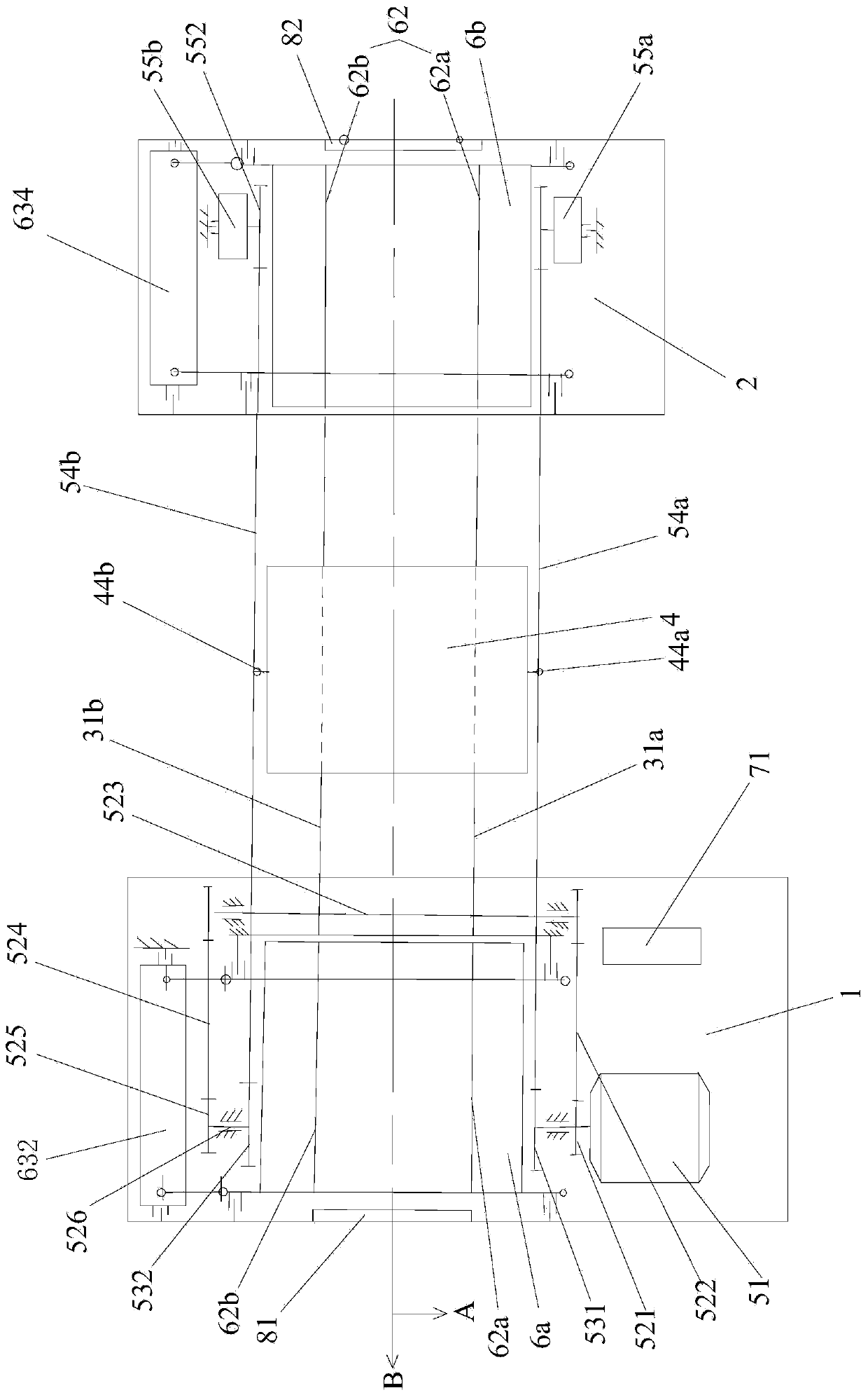 Vertical lift road-crossing elevator