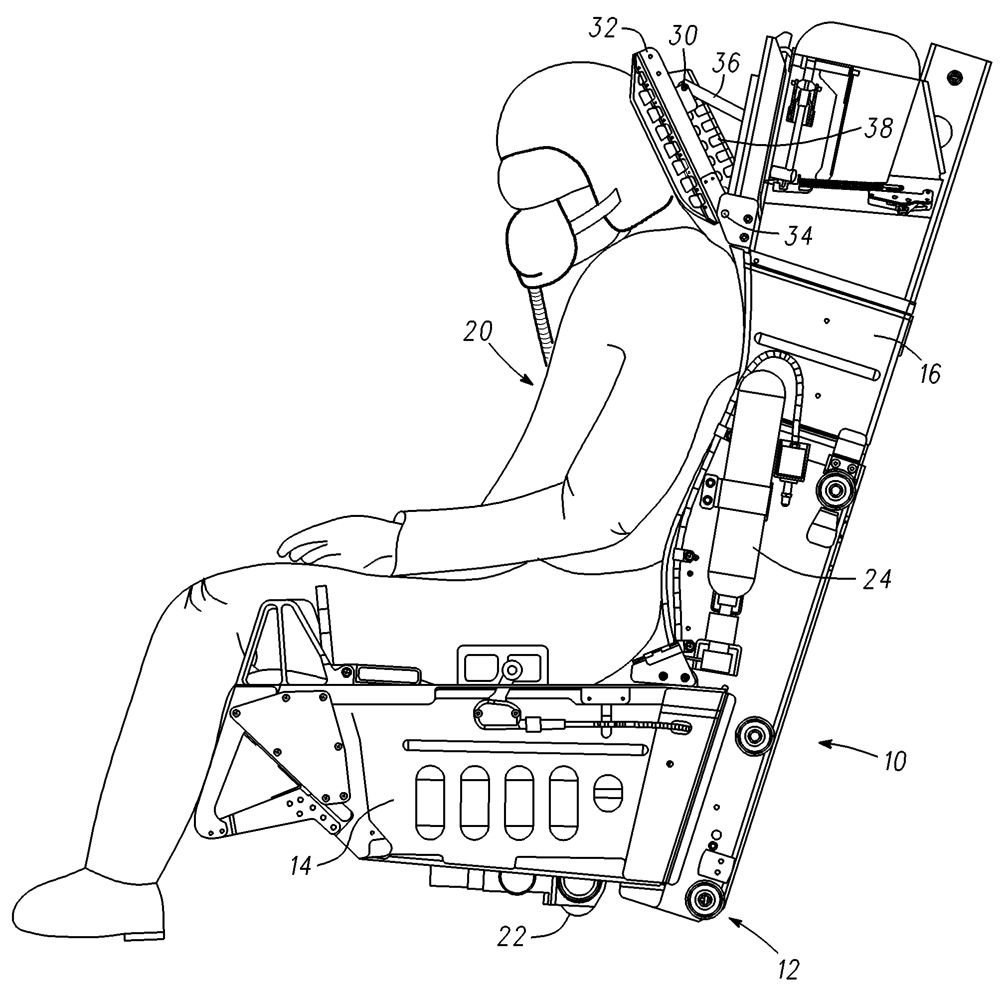 Aircraft ejection seat with movable headrest