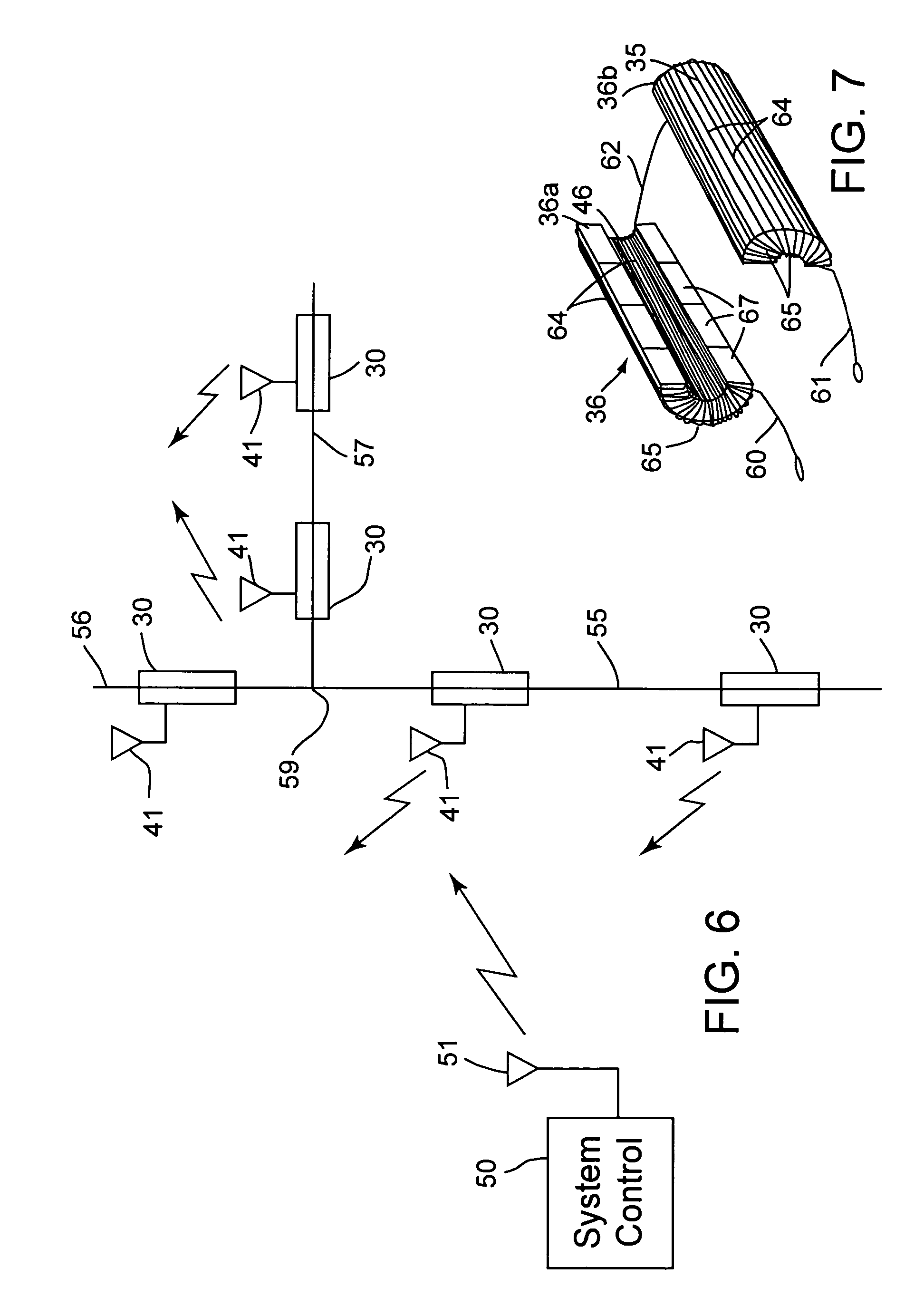 Distributed floating series active impedances for power transmission systems