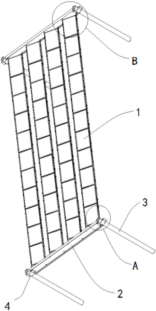 Solar supporting component for beacon light