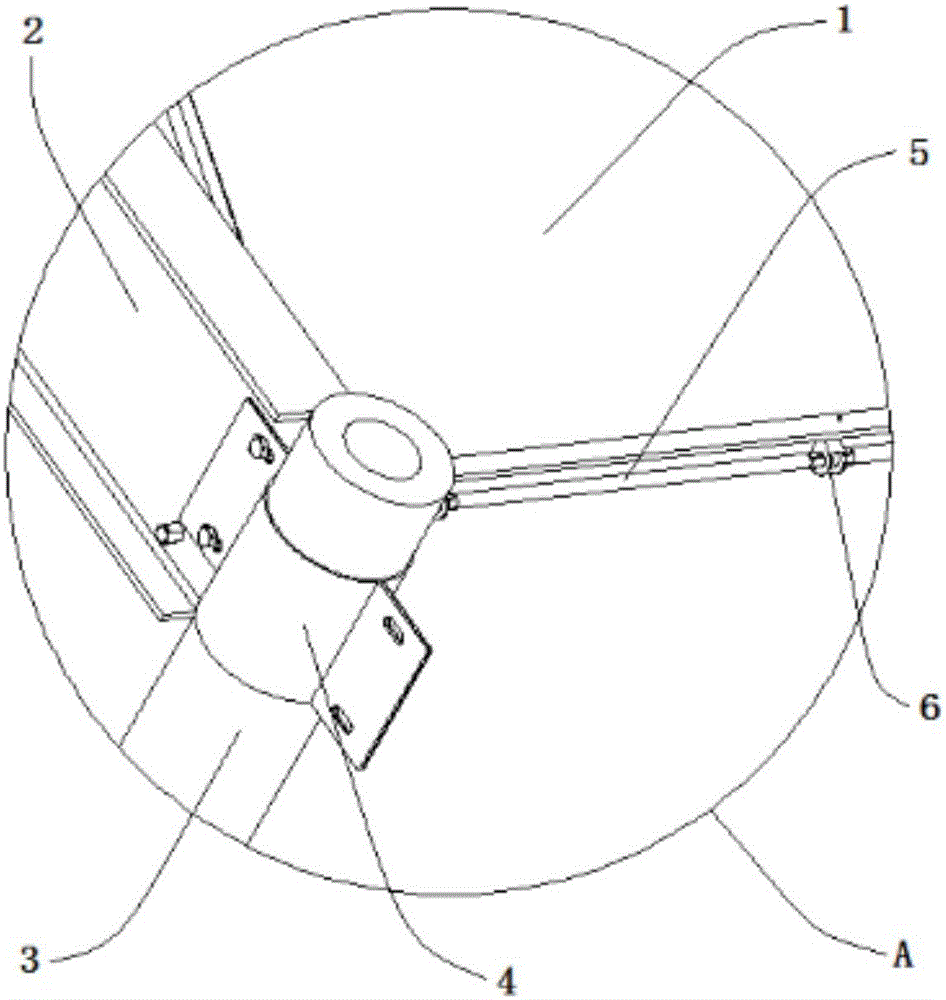 Solar supporting component for beacon light