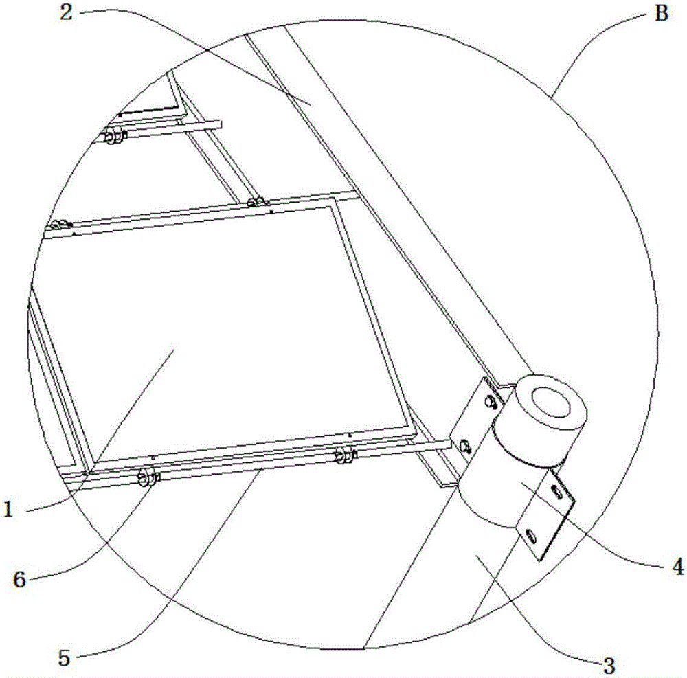 Solar supporting component for beacon light