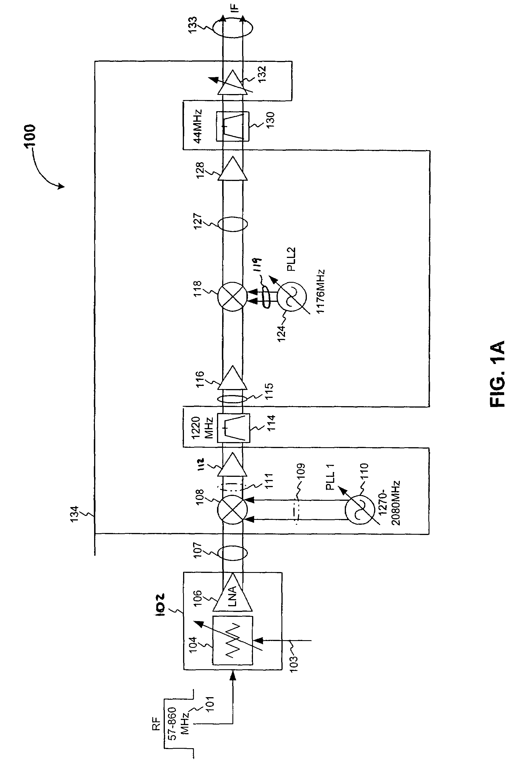 Apparatus and method for feed-forward image rejection in a dual conversion receiver