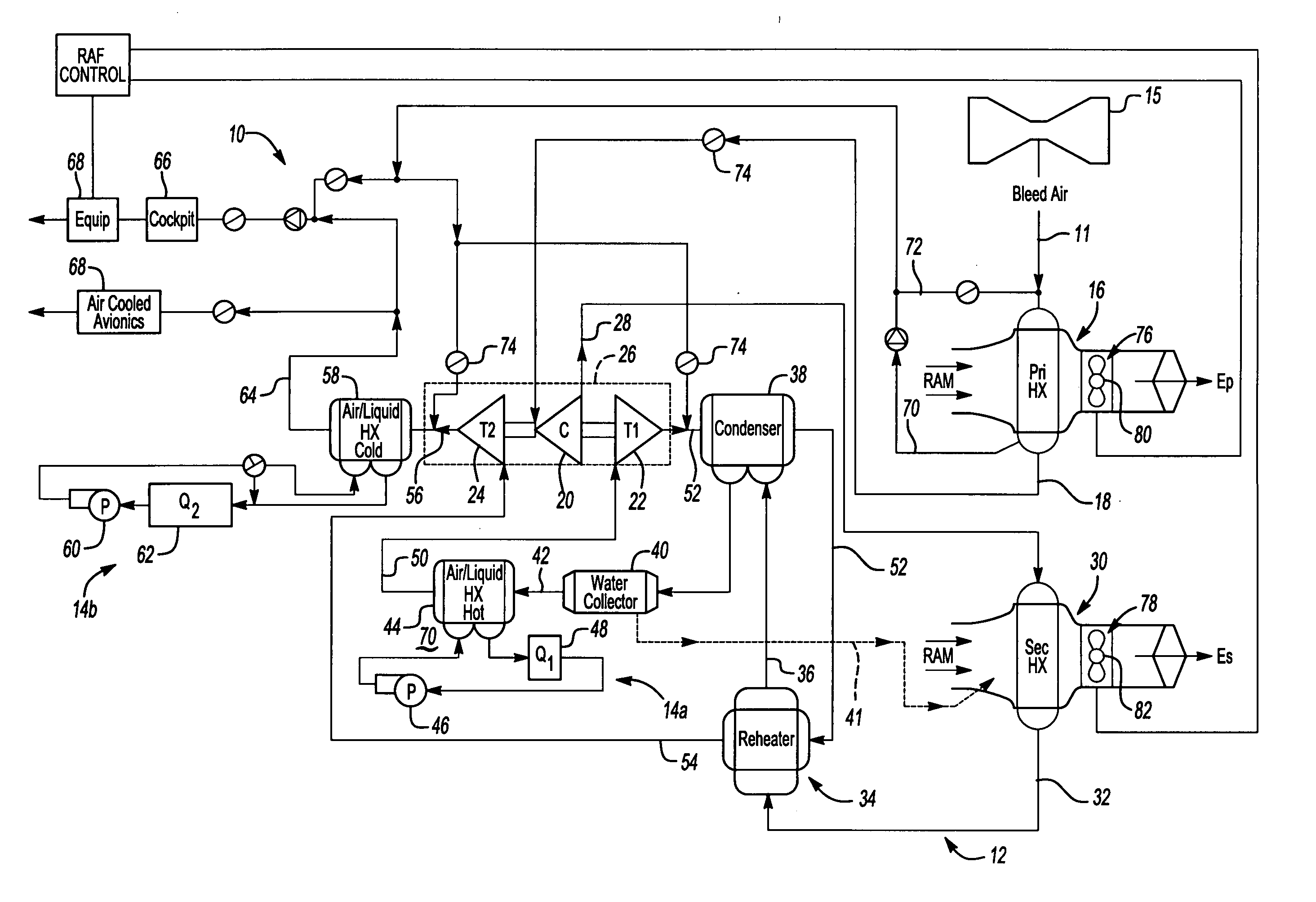 Air cycle machine for an aircraft environmental control system