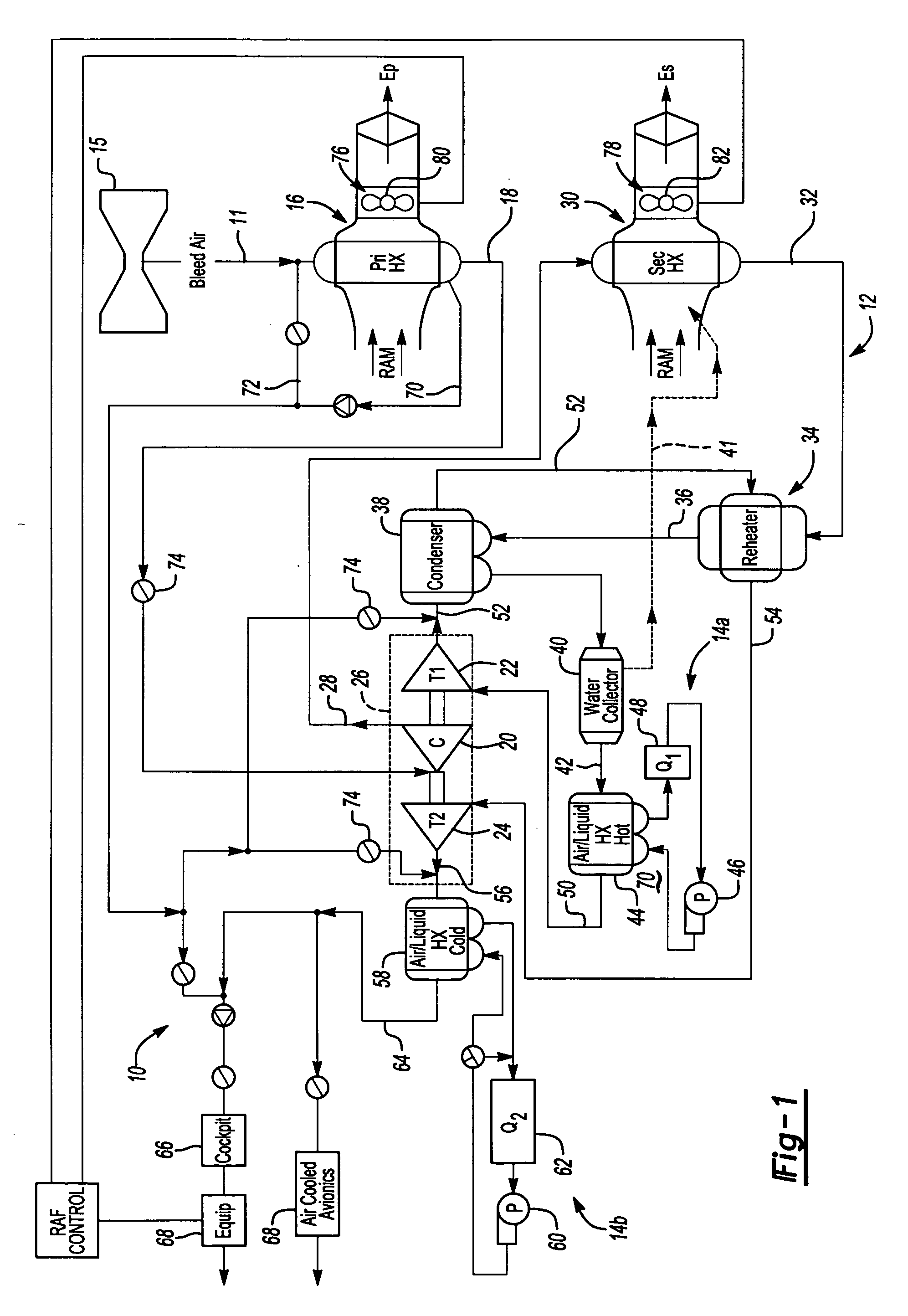 Air cycle machine for an aircraft environmental control system