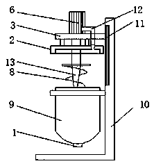 Automatic stirring device for dispensing of electronic component