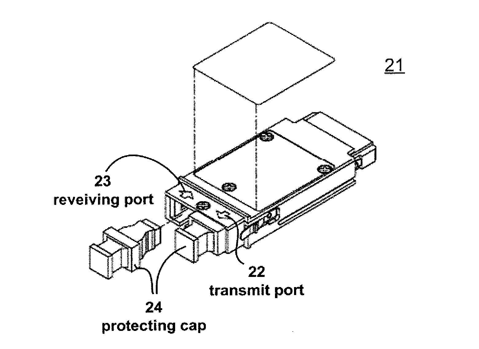 Method and system for bi-directional communication over a single optical fiber