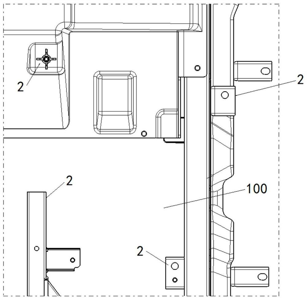 Headlamp mounting structure and headlamp mounting method