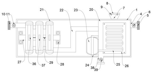 Universal tail gas treatment device for energy-saving and environment-friendly machinery