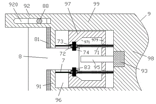 Power distribution cabinet provided with positioning protrusion