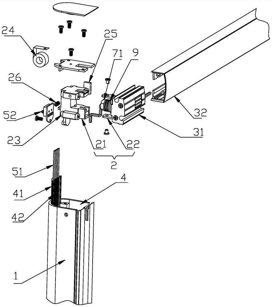 Sliding power supply mechanism and lamp with same