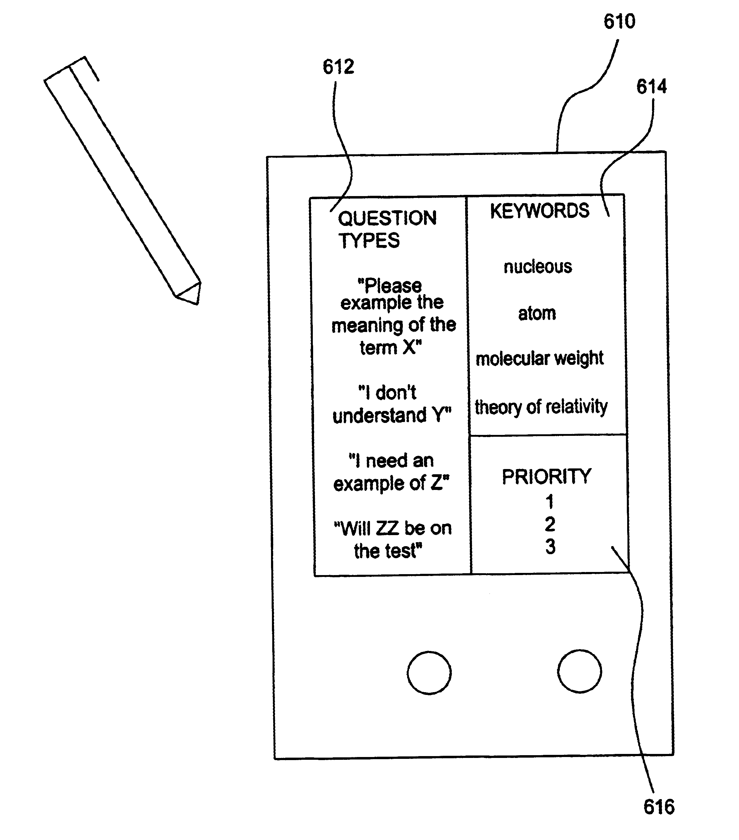 System, method and computer program product for rapidly posing relevant questions to a group leader in an educational environment using networked thin client devices