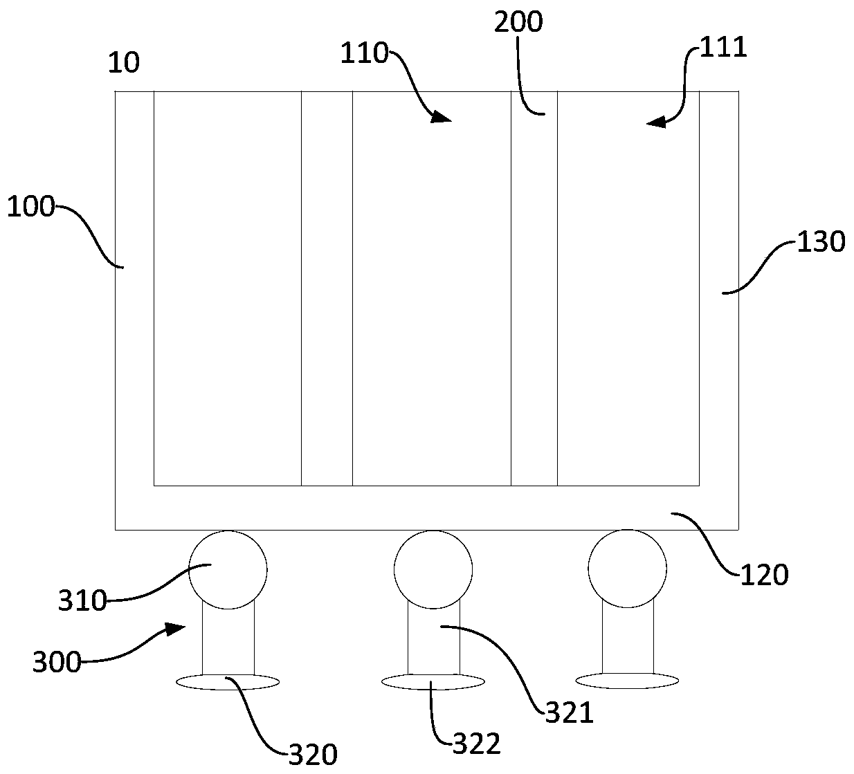 Isotope electromagnetic separator as well as receiving piece and receiving device thereof