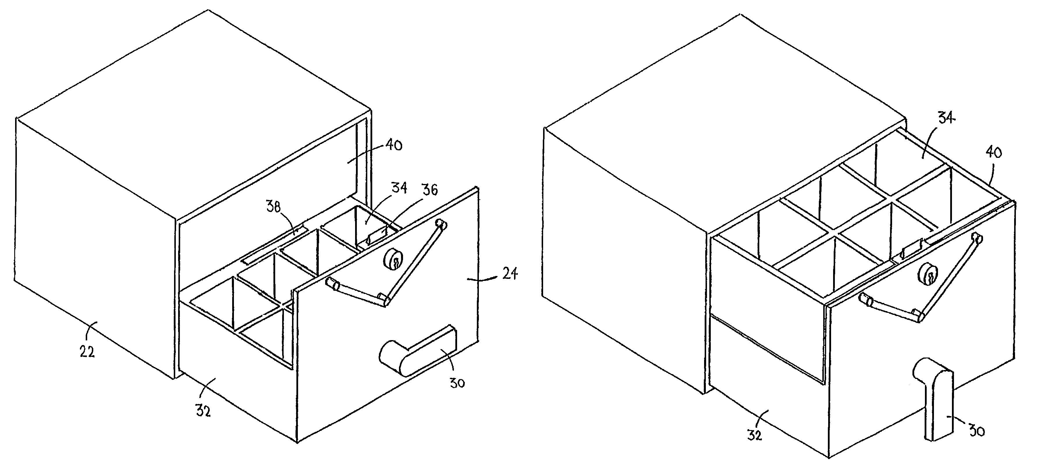 Protected cabinet