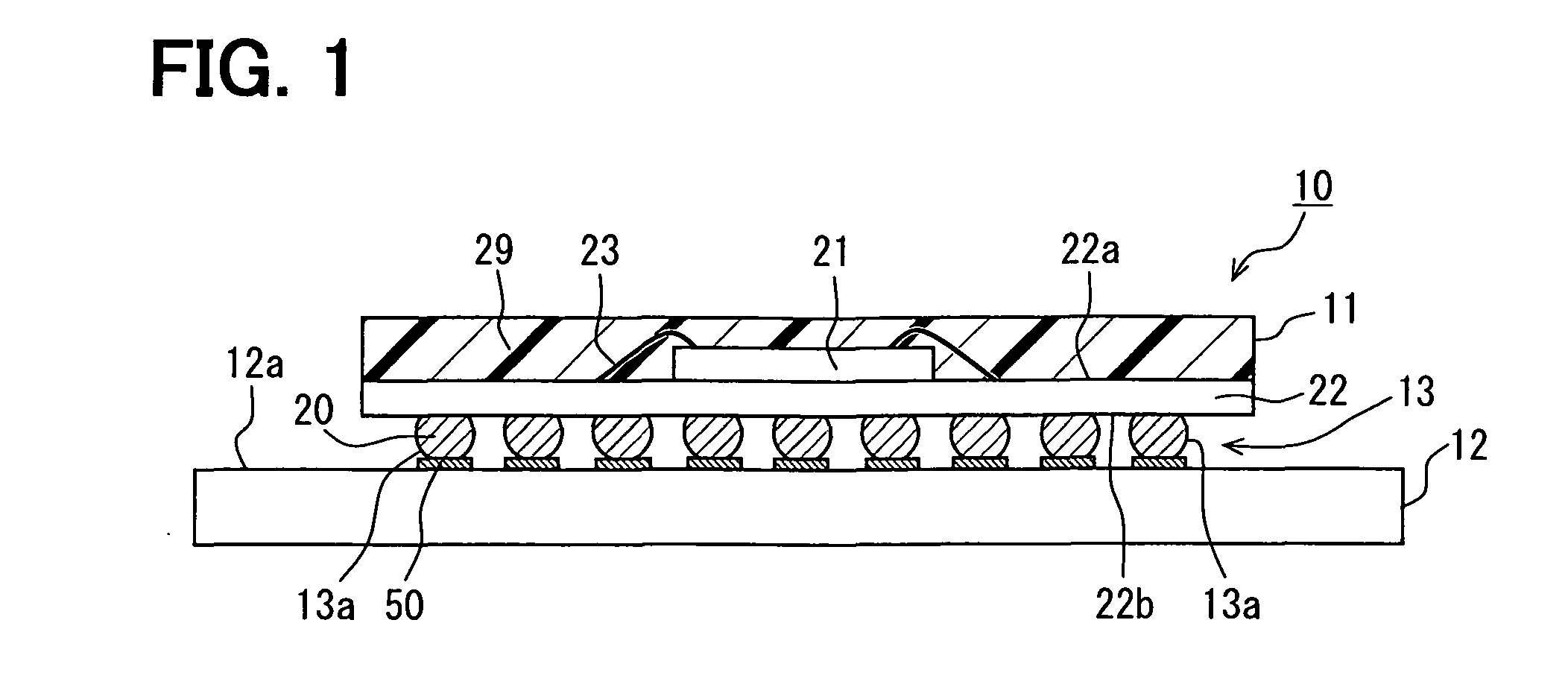 Electronic device including electronic part and wiring substrate