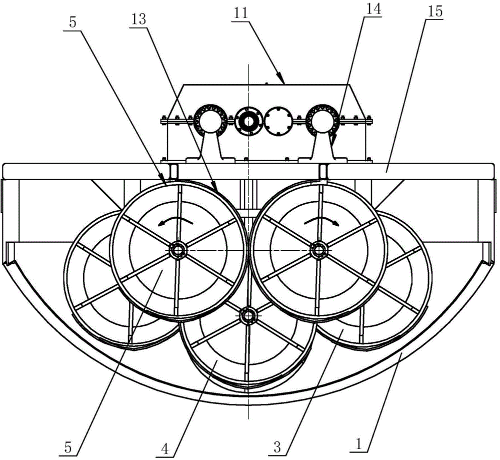 Pipe arc opening machine