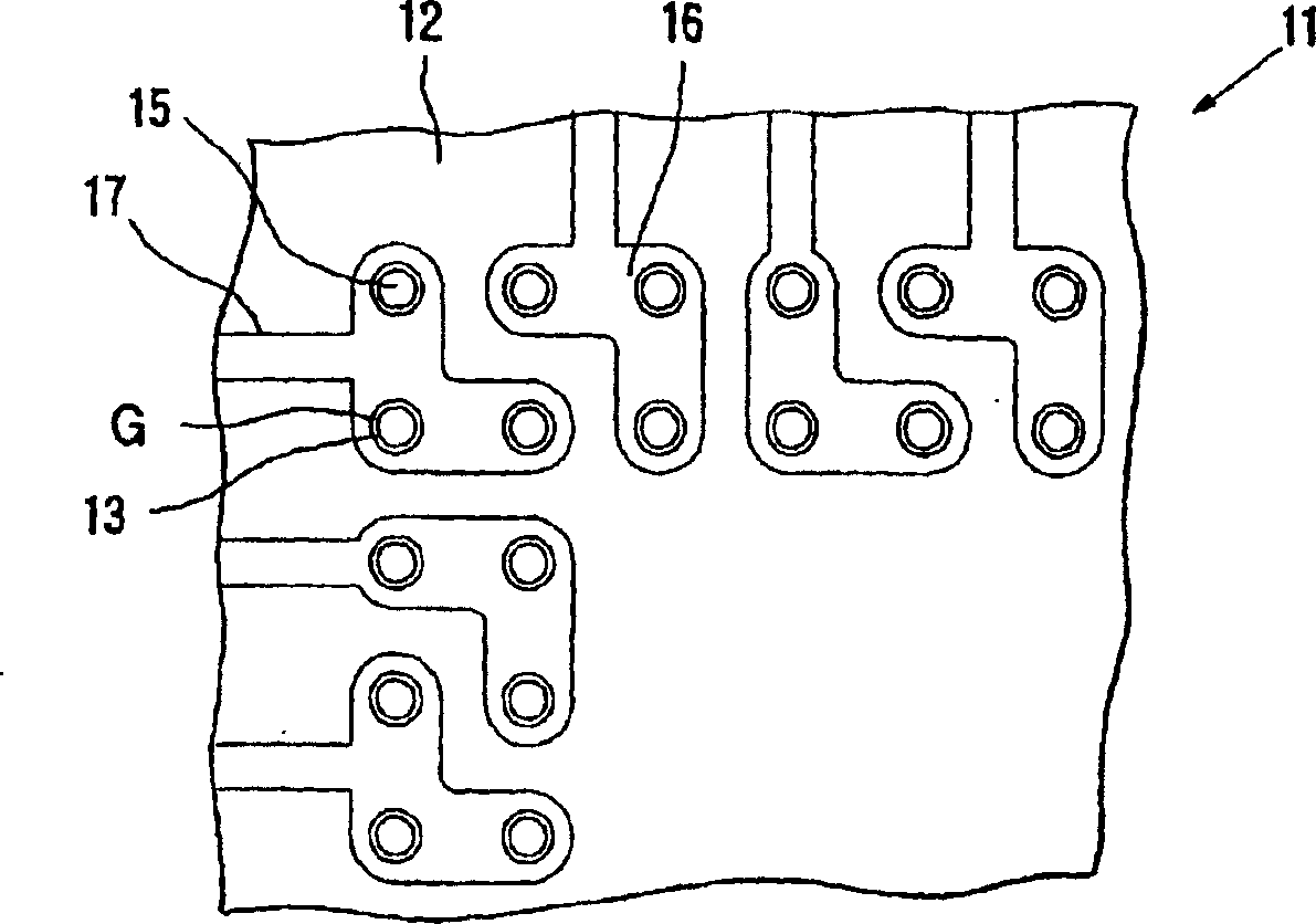 Electric resistance measuring connector and measuring device and measuring method for circuit board electric resistance