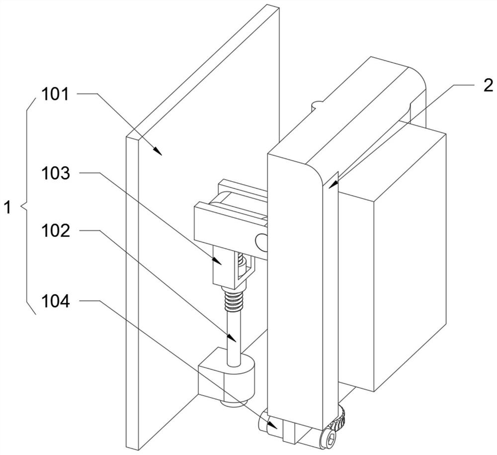 Sound box wall-hanging structure for higher vocational computer education multimedia room