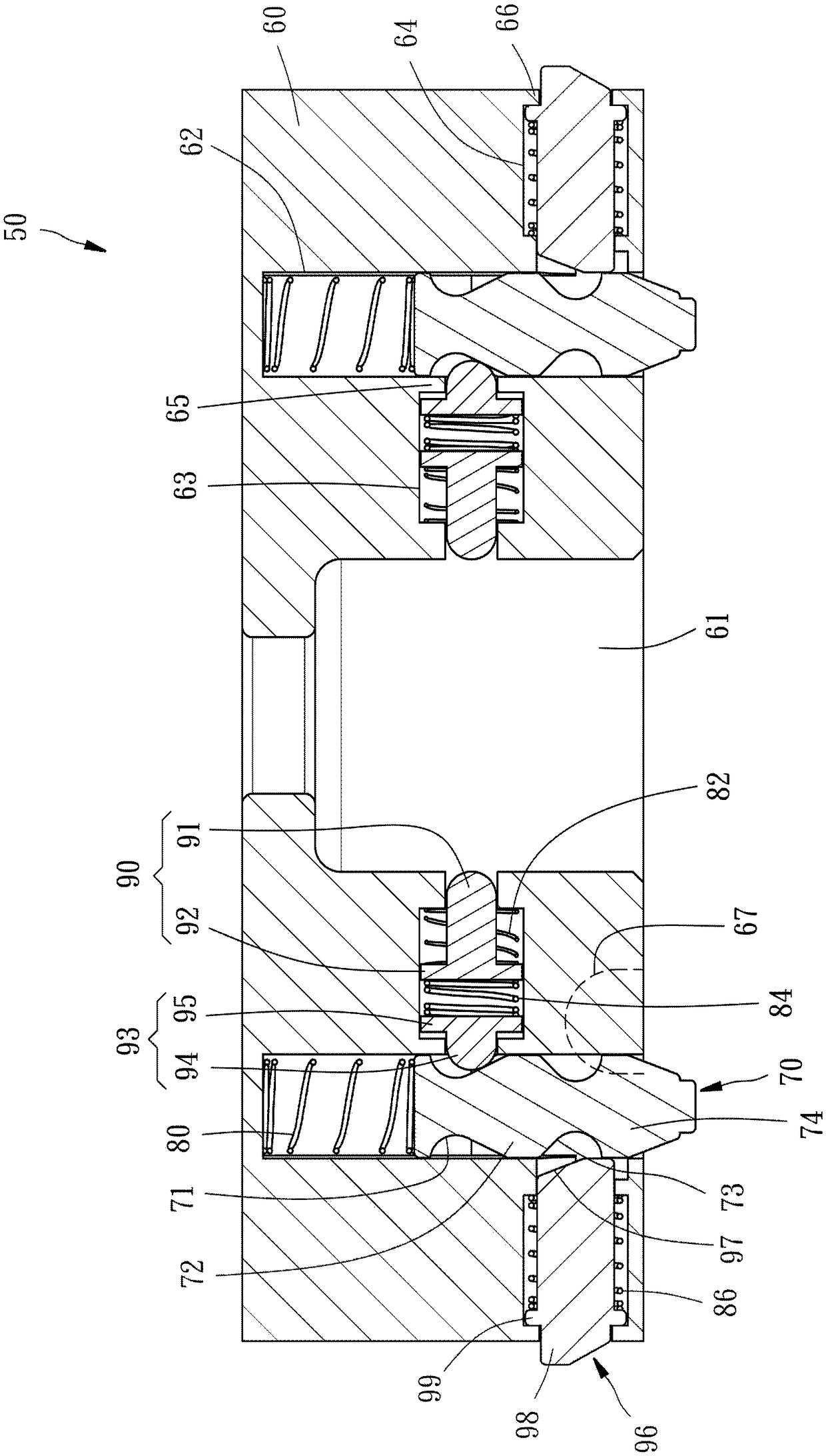 Mechanical changer for changing end effectors