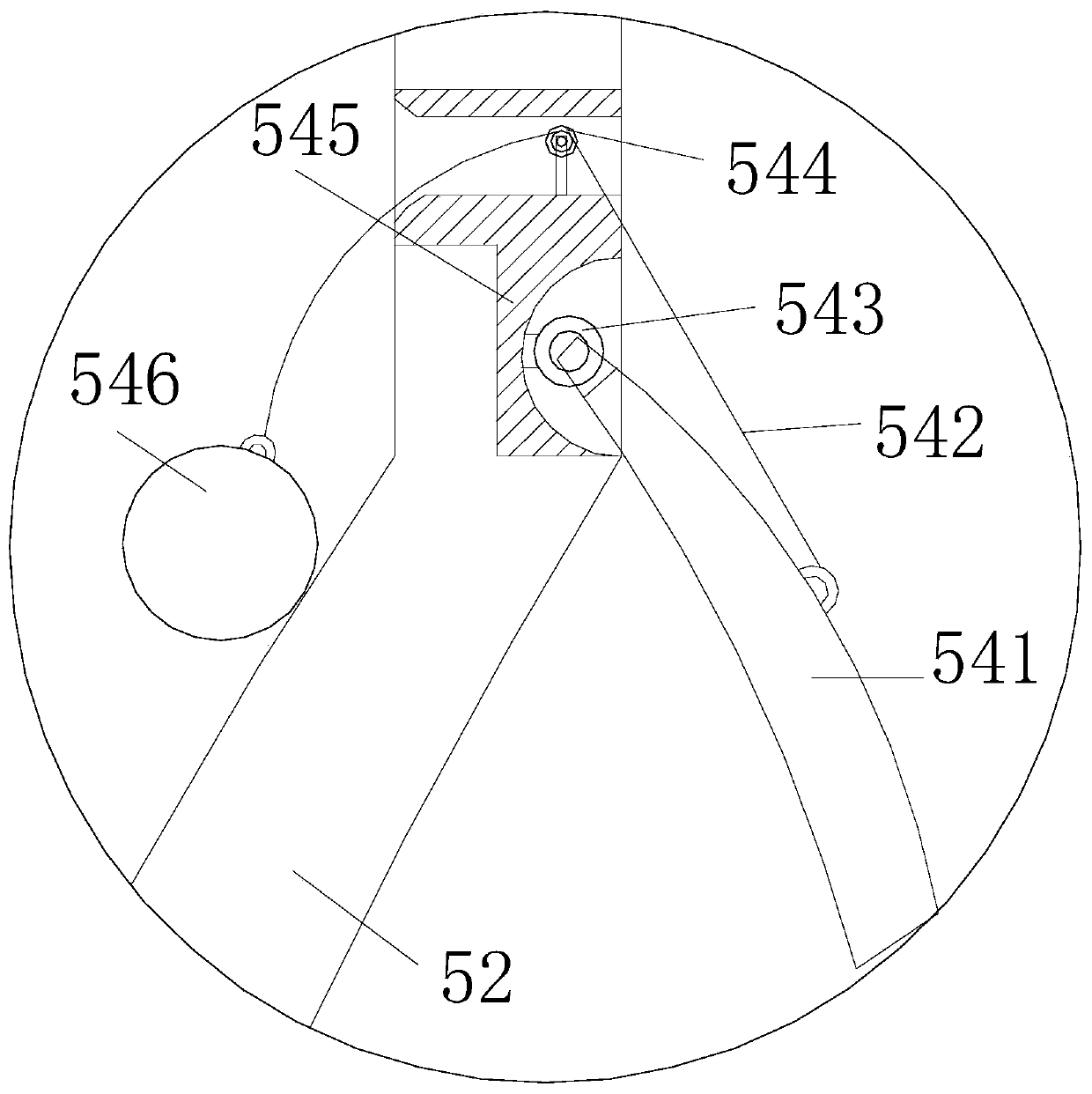 Rare earth metal element mass deflection attraction and magnetic interception and separation device