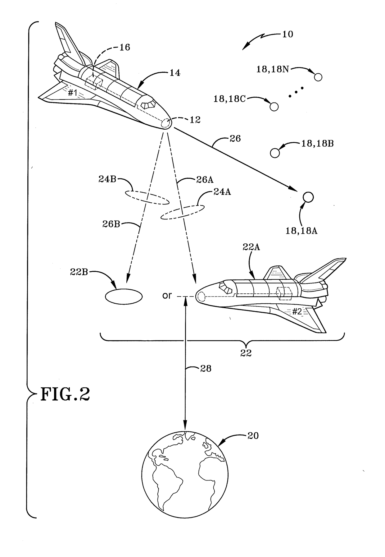 Celestial navigation using laser communication system